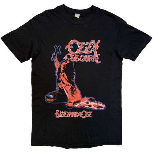 Ozzy Osbourne 'Blizzard Of Ozz Tracklist' (Black) T-Shirt