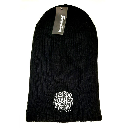 SLF 'Weirdo Mosher Freak' (Black) Slouch Beanie Hat