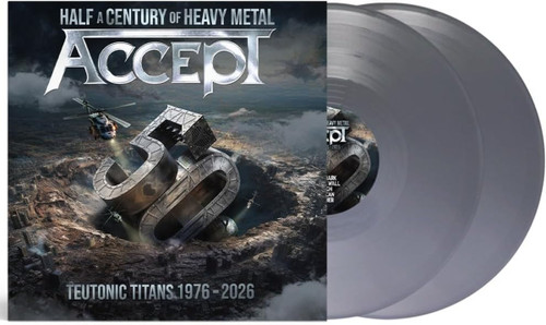 Accept 'Teutonic Titans 1976-2026' 2LP Solid Silver Vinyl