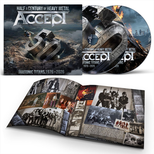 PRE-ORDER - Accept 'Teutonic Titans 1976-2026' 2CD - RELEASE DATE 4th September 2026