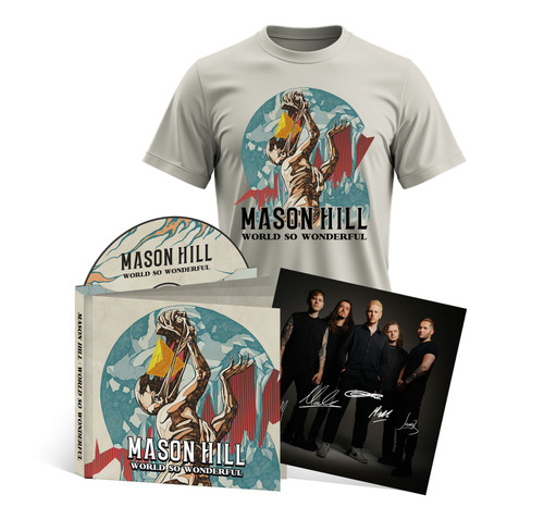 Mason Hill 'World So Wonderful' CD & (Natural) T-Shirt Bundle with SIGNED CARD