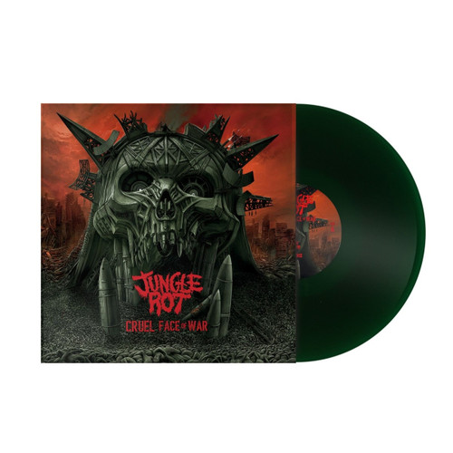 PRE-ORDER - Jungle Rot 'Cruel Face Of War' LP Jungle Green Vinyl - RELEASE DATE 14th August 2026