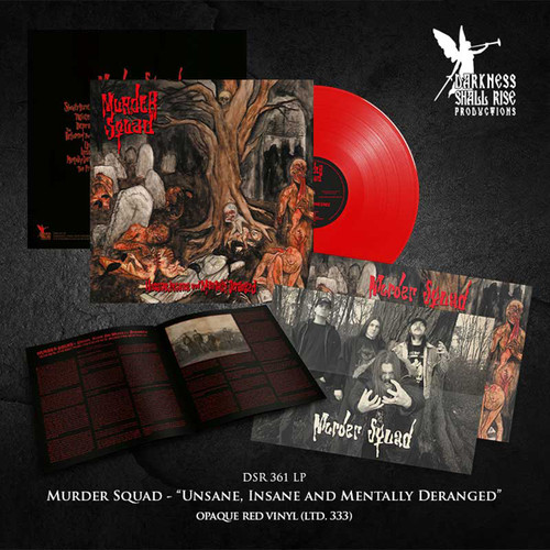 PRE-ORDER - Murder Squad 'Unsane, Insane and Mentally Deranged' LP Opaque Red Vinyl - RELEASE DATE 28th August 2026