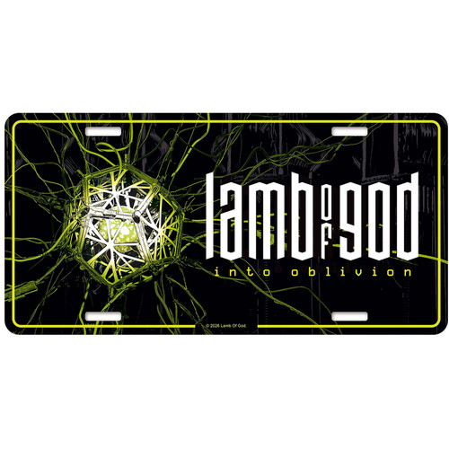 Lamb Of God 'Into Oblivion' Number Plate