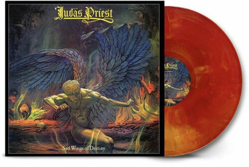 Judas Priest 'Sad Wings of Destiny (Original 1976 Masters)' LP Yellow Orange Galaxy Mix Vinyl