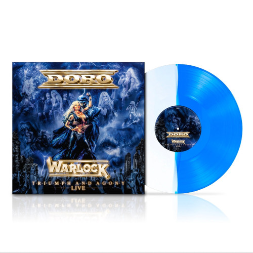 PRE-ORDER - Doro 'Triumph and Agony Live' LP Blue White Split Vinyl - RELEASE DATE 2nd October 2026