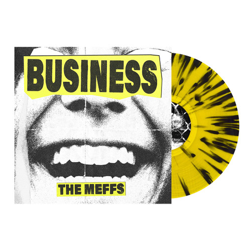 PRE-ORDER - The Meffs 'Business' LP Yellow Black Splatter Vinyl - RELEASE DATE 11th September 2026