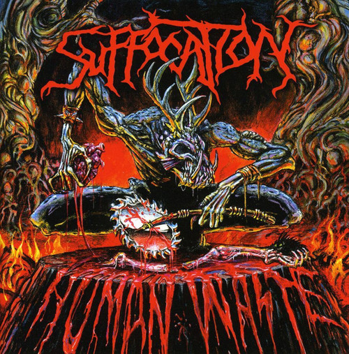 Suffocation 'Human Waste' LP Silver Red Blue Splatter Vinyl