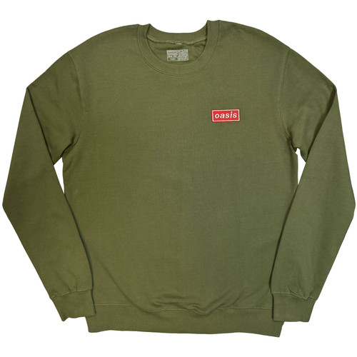 Oasis 'Red Decca Logo' (Khaki Green) Ex-Tour Sweatshirt