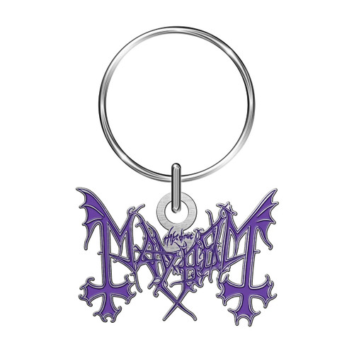 Mayhem 'Purple Logo' Keyring