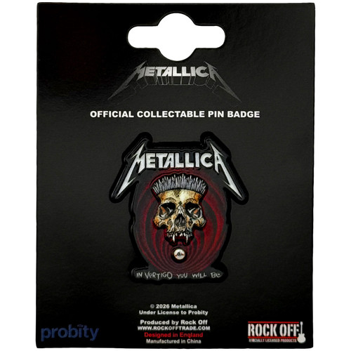 Metallica 'In Vertigo Detail' Pin Badge