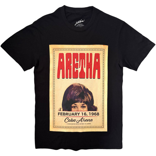 Aretha Franklin 'Cobo Hall' (Black) T-Shirt