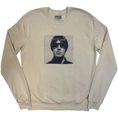 Oasis 'Liam Embroidered Portrait' (Cream) Ex-Tour Sweatshirt