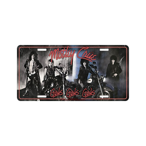 Motley Crue 'Girls Girls Girls' Kids Number Plate