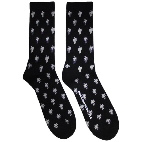 Billie Eilish 'Blohsh Pattern' (Black) Socks (One Size = )
