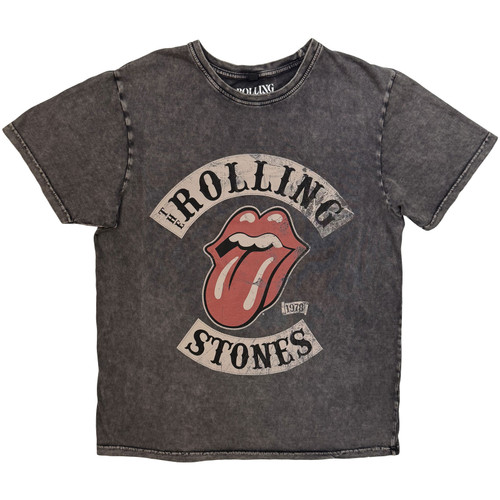 The Rolling Stones 'Tour 78' (Charcoal Grey) Stone Wash Limited Edition T-Shirt