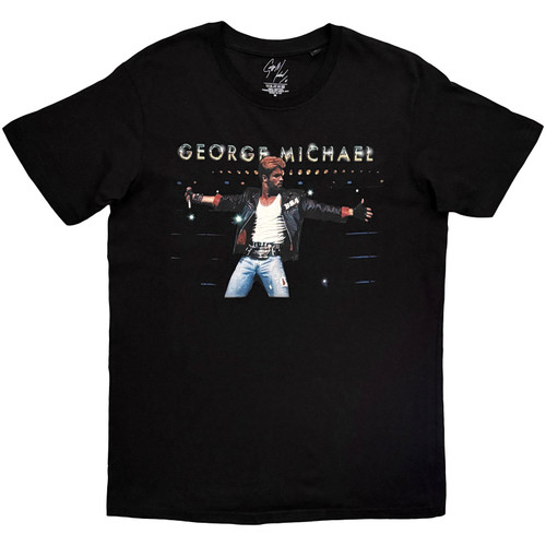 George Michael 'George Michael On Stage' (Black) T-Shirt