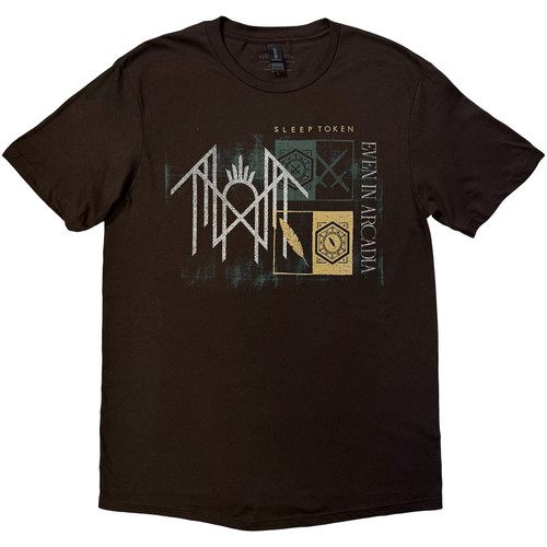 Sleep Token 'Even In Arcadia Symbols' (Brown) T-Shirt