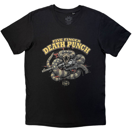 Five Finger Death Punch 'Rattlesnake' (Black) T-Shirt