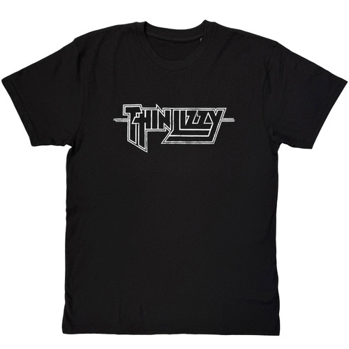 Thin Lizzy 'Logo Mono' (Black) T-Shirt