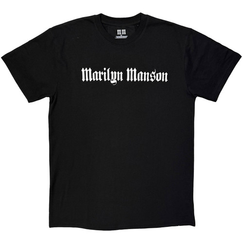 Marilyn Manson 'Logo Mono' (Black) T-Shirt