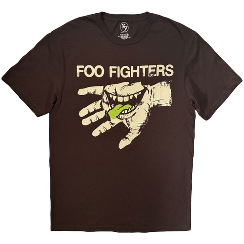 Foo Fighters 'Hand Teeth' (Brown) T-Shirt