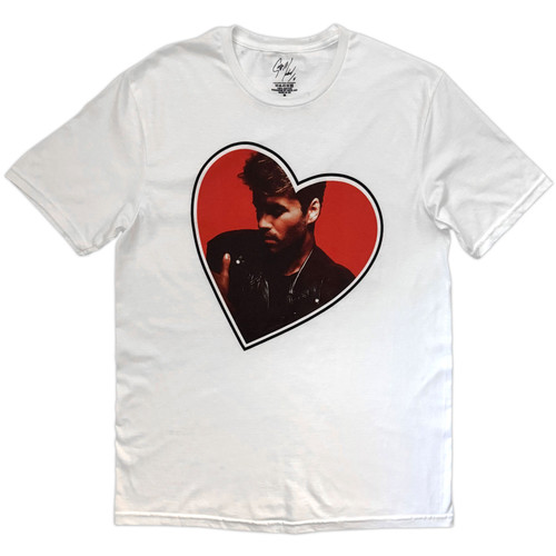 George Michael 'Heart' (White) T-Shirt