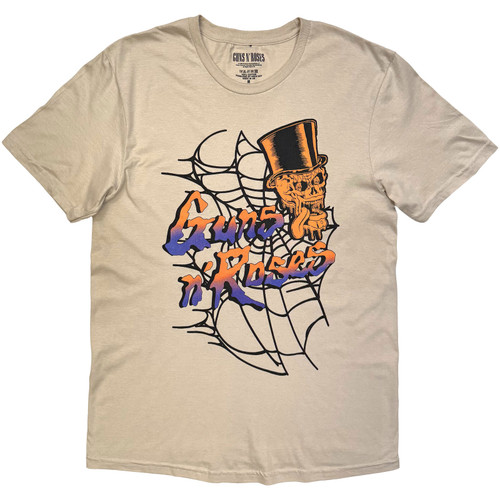 Guns N' Roses 'Web' (Sand) T-Shirt