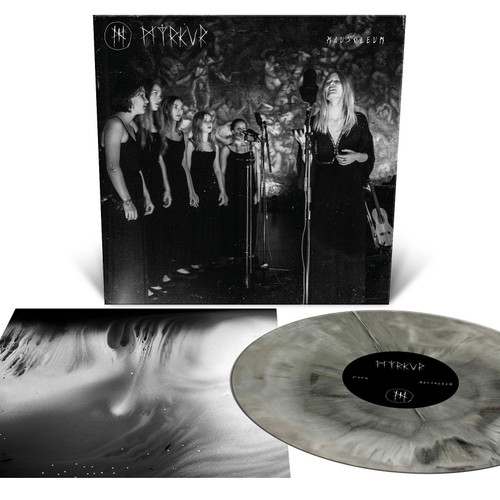 Myrkur 'Mausoleum' LP Black/White Galaxy Merge Vinyl