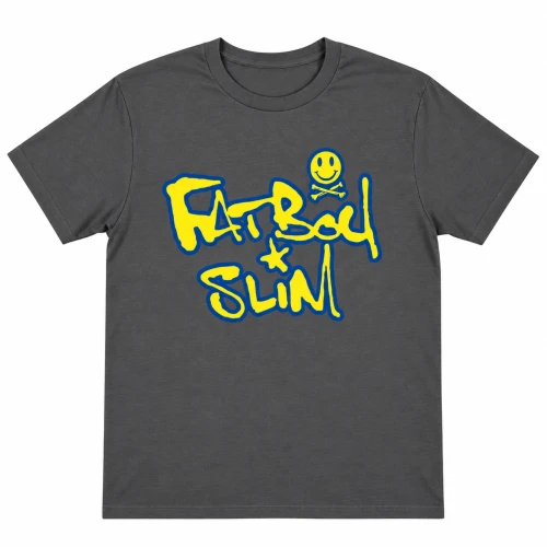Fatboy Slim 'Logo' (Charcoal Grey) T-Shirt