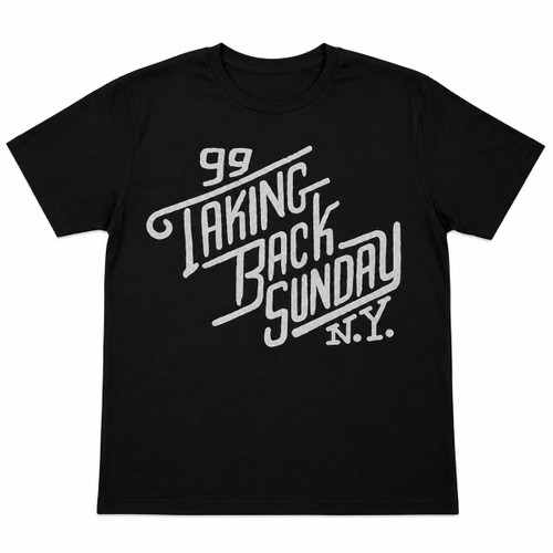 Taking Back Sunday 'Script Logo' (Black) T-Shirt