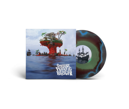 PRE-ORDER - Gorillaz 'Plastic Beach' (Half Speed Master) LP Blue Green Orange Vinyl - RELEASE DATE 4th December 2026