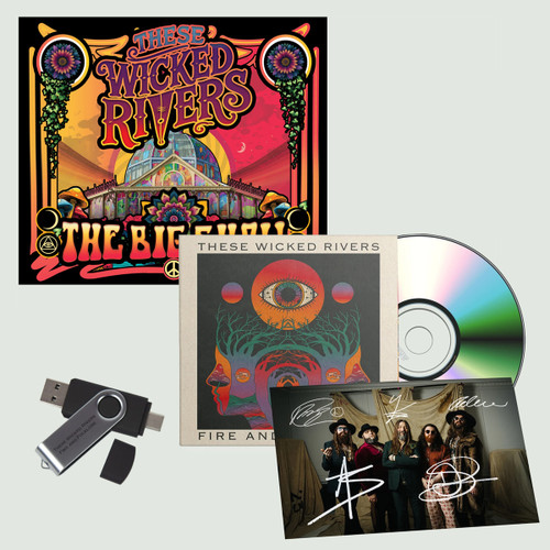 These Wicked Rivers 'Fire And Folklore' USB, Digipak CD + ONLINE EXCLUSIVE Buxton Sleeve & SIGNED PHOTO CARD