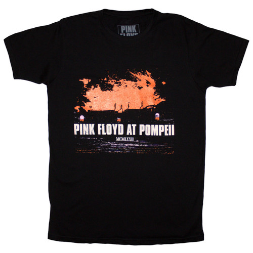 Pink Floyd 'Pompeii Orange' (Black) T-Shirt