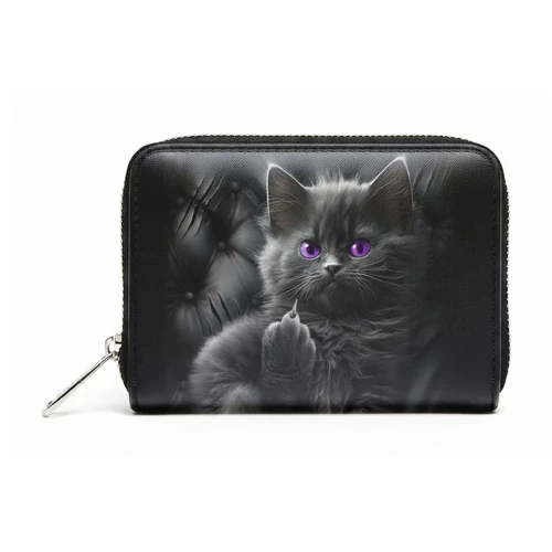 Spiral 'Cattitude' Spiral Zip Top Purse