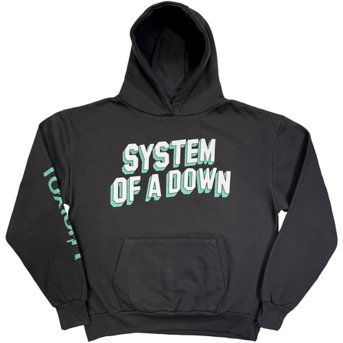 System of a Down 'Hollywood Logo Tour '26' (Charcoal Grey) Pull Over Hoodie