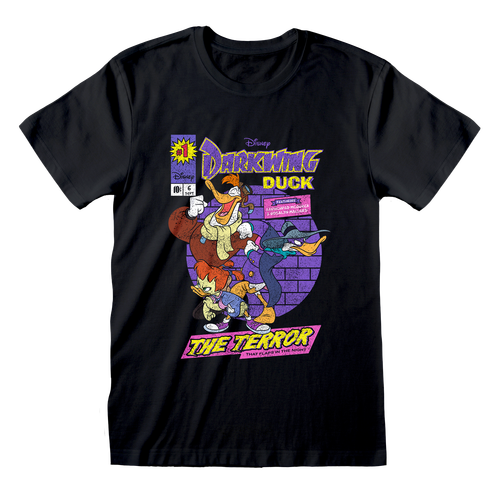 Darkwing Duck 'Comic Cover' (Black) T-Shirt