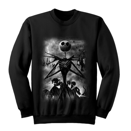 The Nightmare Before Christmas 'Horror Scene' (Black) Sweatshirt