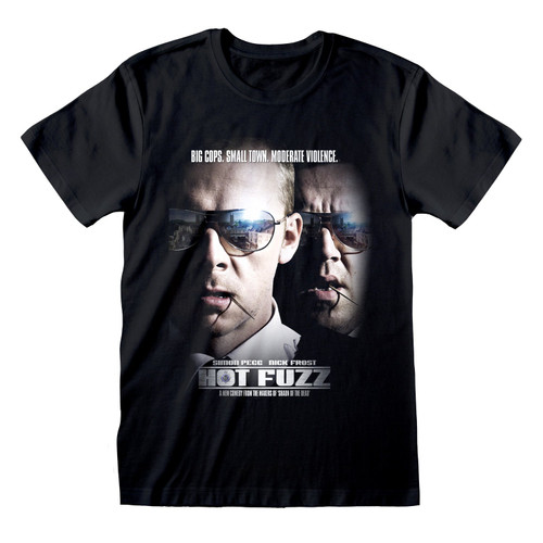 Hot Fuzz 'POLICEMAN OFFICERS' (Black) T-Shirt