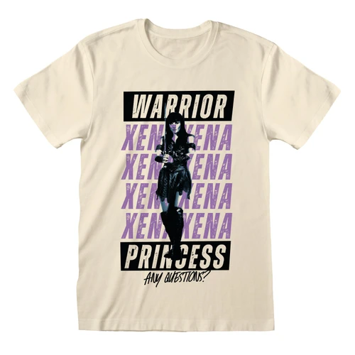 Xena 'Xena Questions' (Ecru) T-Shirt