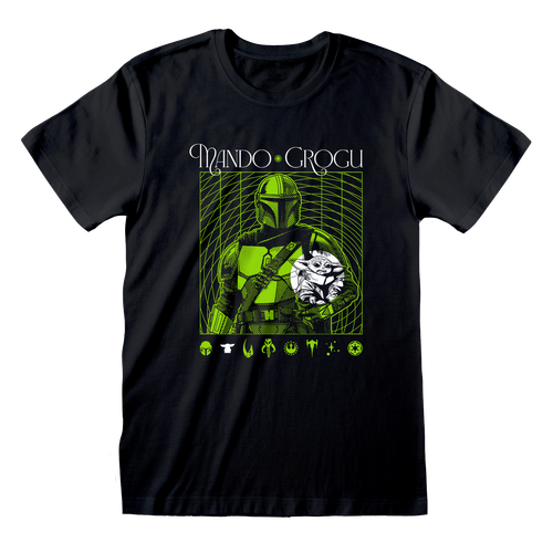 The Mandalorian 'Handover Green' (Black) T-Shirt