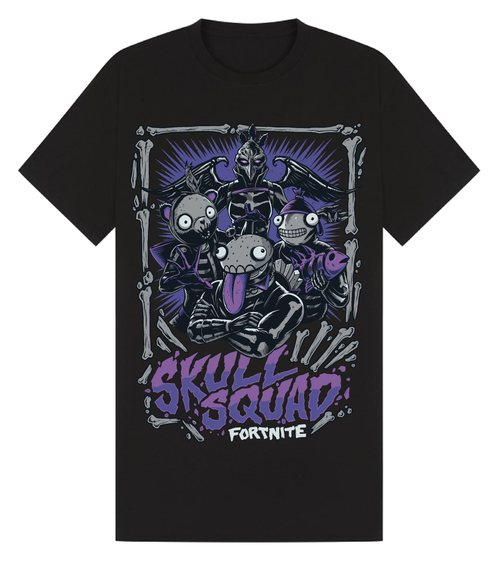 Fortnite 'Skull Squad' (Black) T-Shirt