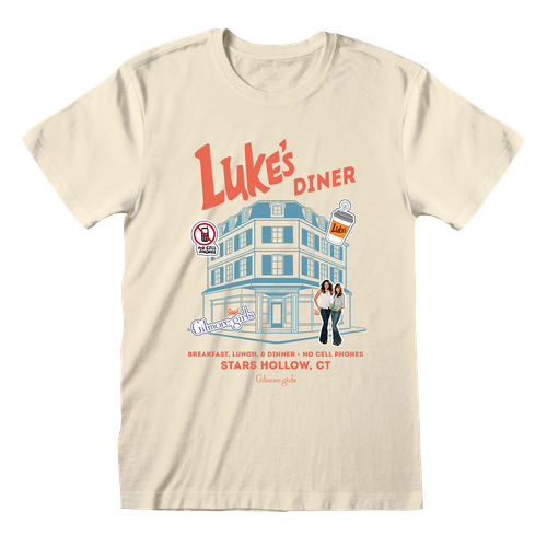 Gilmore Girls 'Lukes Diner' (Ecru) T-Shirt