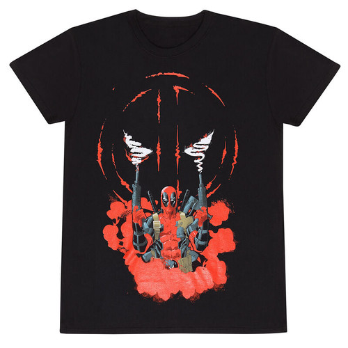 Deadpool 'Smoking' (Black) T-Shirt