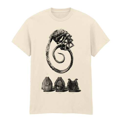 Alien 'Face Hugger Dissection' (Ecru) T-Shirt