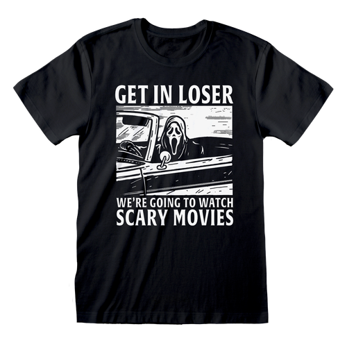 Ghostface 'Get In Loser' (Black) T-Shirt