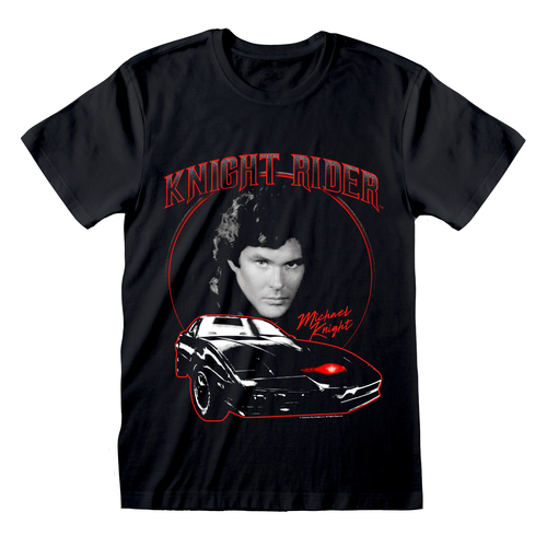 Knight Rider 'Micheal and KITT' (Dark Heather) T-Shirt
