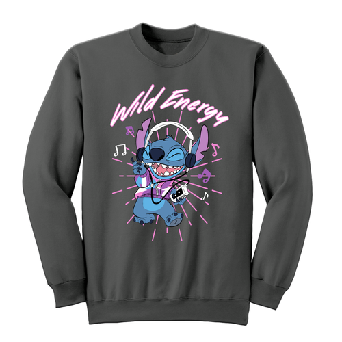 Lilo & Stitch 'Wild Energy' (Charcoal) Sweatshirt
