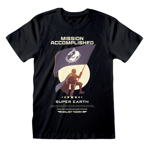 Helldivers 'Enlist today' (Black) T-Shirt