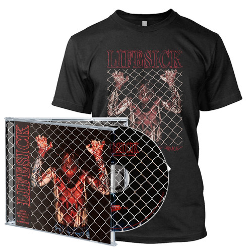 Lifesick 'When Brutality Becomes the Language' CD Jewel Case & T-Shirt Bundle